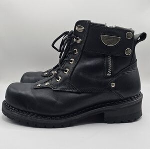 Milwaukee Leather Black Motorcycle Boots